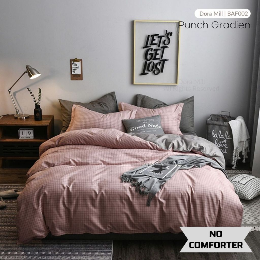 Dora Mill Combed Cotton Bedsheet w/Quilt Cover - Super Single/Queen/King