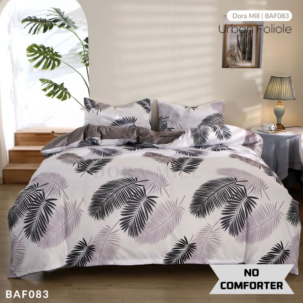 Dora Mill Combed Cotton Bedsheet w/Quilt Cover - Super Single/Queen/King