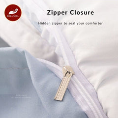 Dora Mill Seersucker Bed Skirt  Bedsheet w/Quilt Cover - Queen/King #BJA