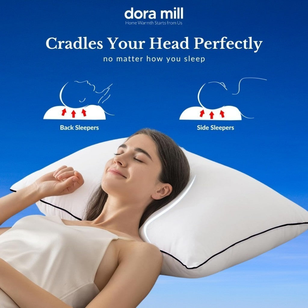 Dora Mill 5 Star Hotel Polyester Hotel Pillow - Bantal Hotel #APB