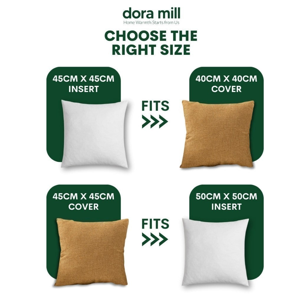 Dora Mill Throw Pillow Square Cushion Square Pillow - 45cm/50cm