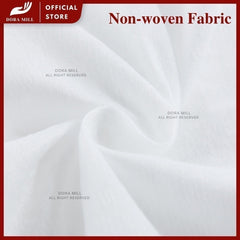 Set Peralatan Tempat Tidur &amp; Tuala Perjalanan Pakai Dora Mill Fabrik Bukan Tenunan – Cadar/Sarung Bantal/Tuala Mandi/Tuala Muka/Sarung Tempat Duduk Tandas #BTA