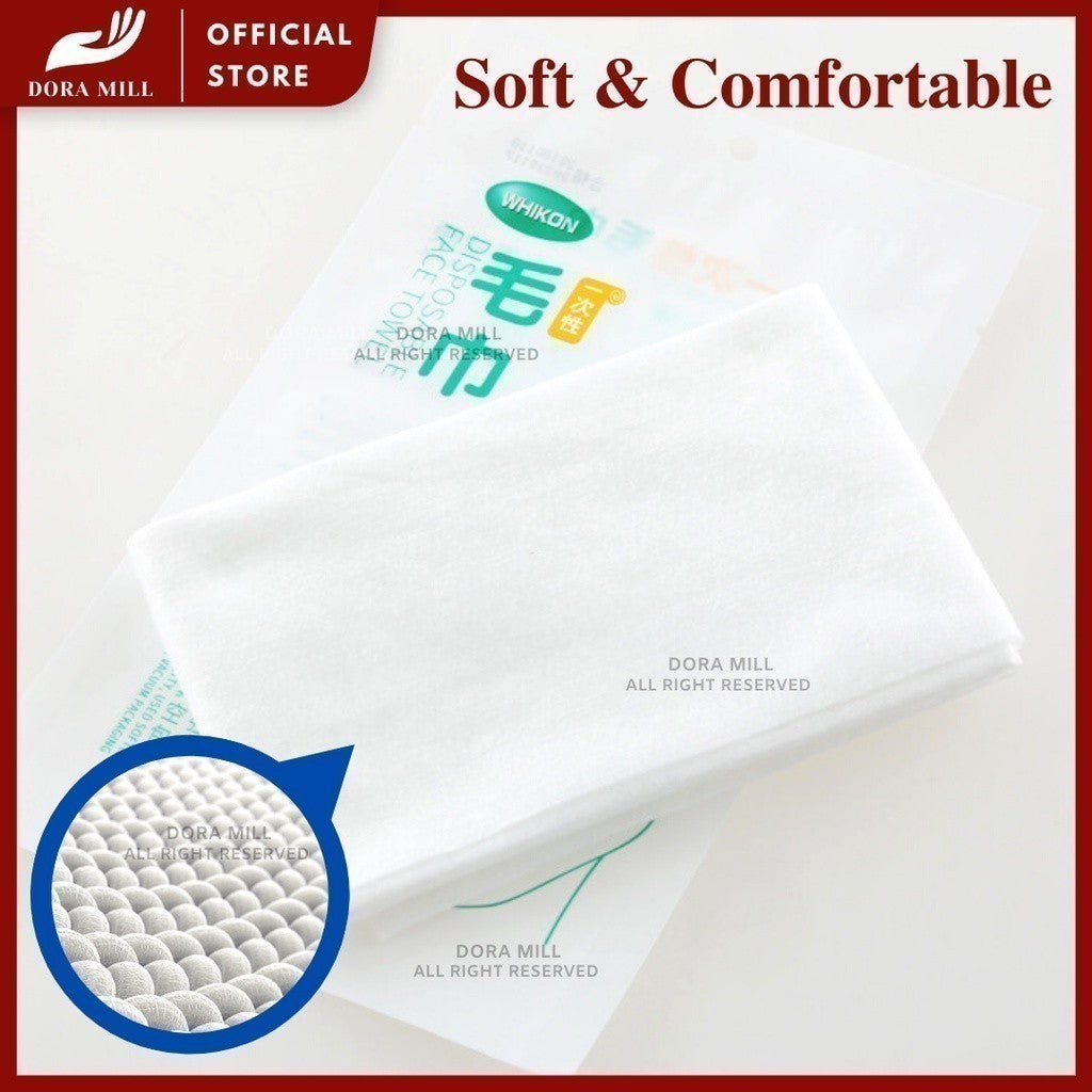 Set Peralatan Tempat Tidur &amp; Tuala Perjalanan Pakai Dora Mill Fabrik Bukan Tenunan – Cadar/Sarung Bantal/Tuala Mandi/Tuala Muka/Sarung Tempat Duduk Tandas #BTA