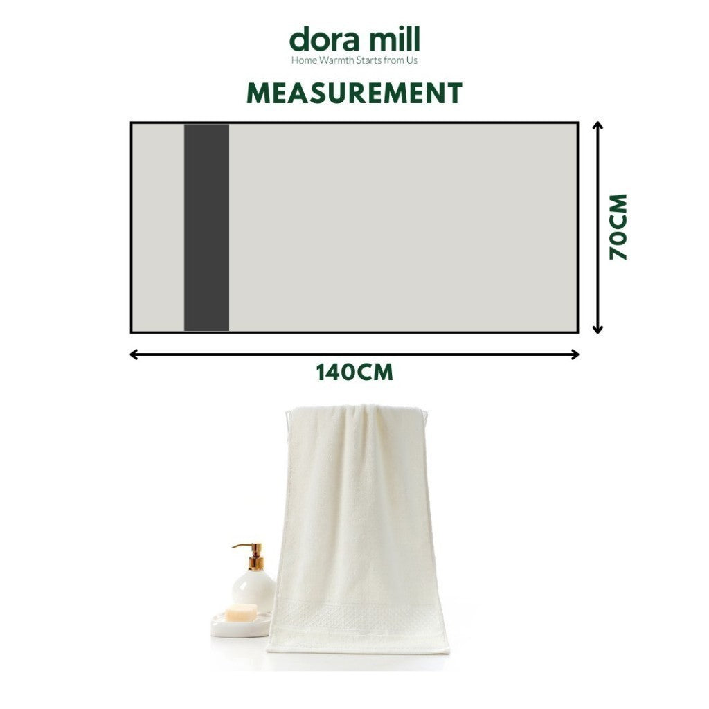 Dora Mill Hotel Premium Japan-Inspired Bath Towel – 100% Pure Cotton Luxury #WTQ