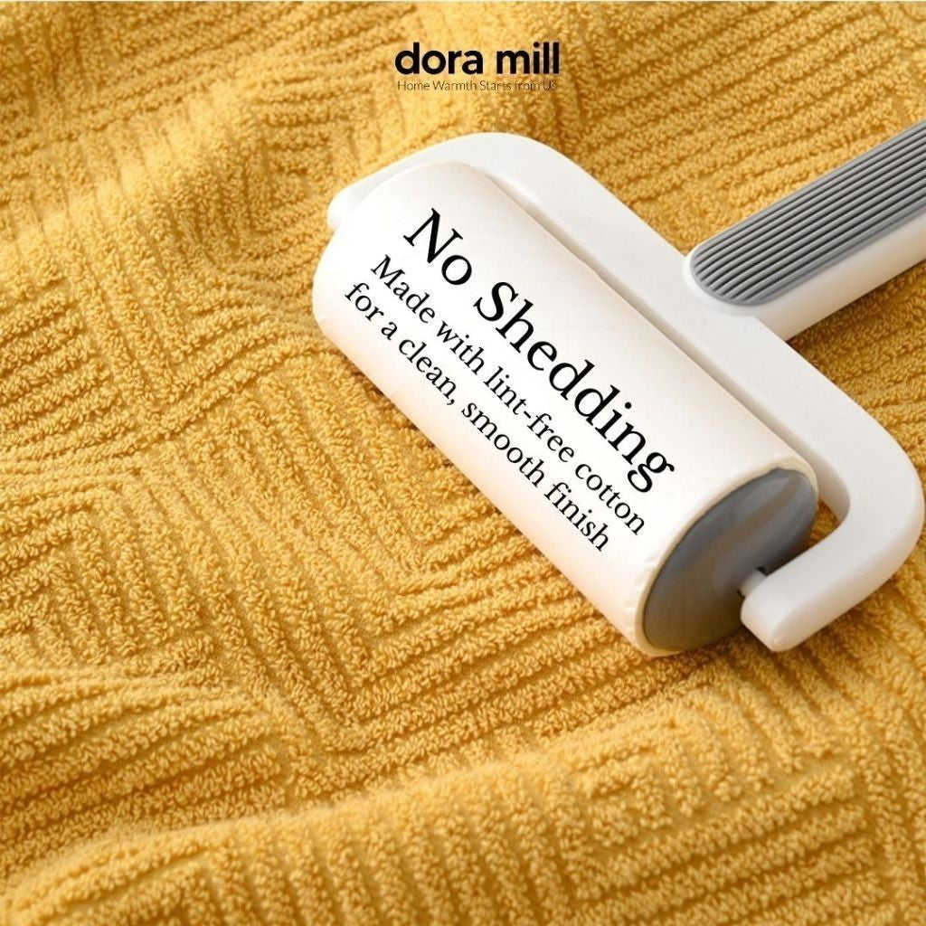 Dora Mill Plain Color Pure Cotton Towel - Bath Towel/Face Towel #WTL