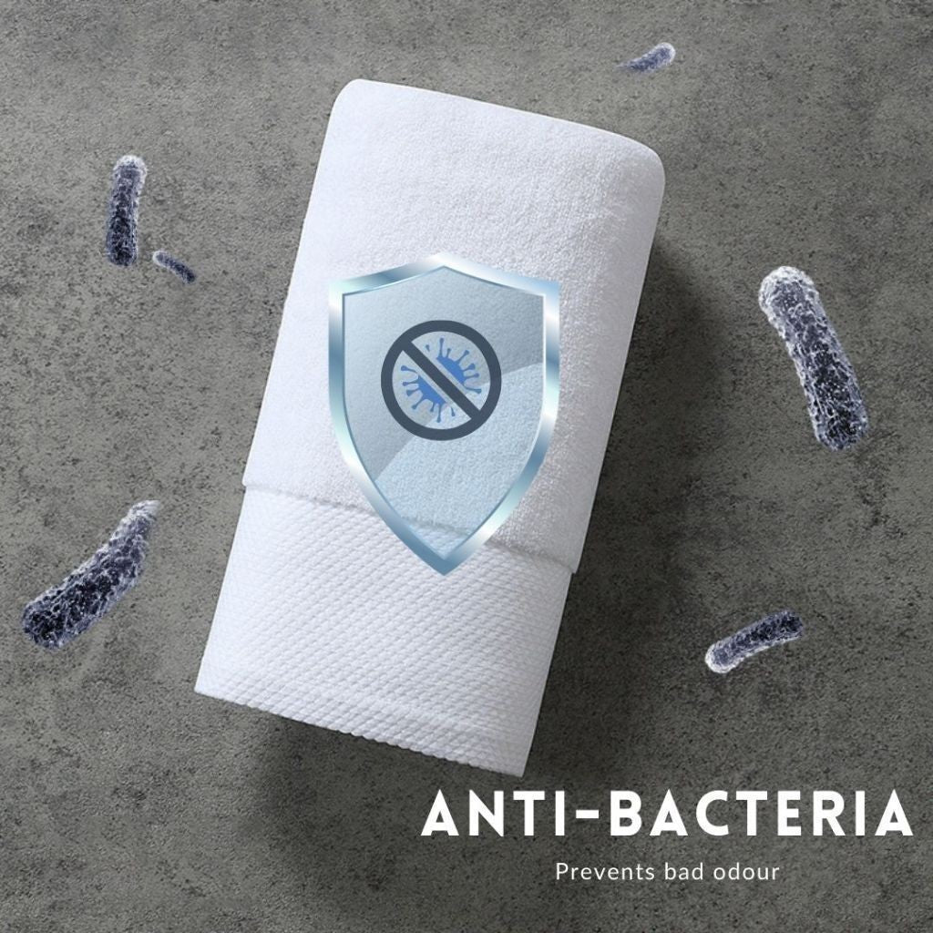 Dora Mill 100% Cotton Plain White Hotel Towel – Bath Towel / Face Towel #WTE