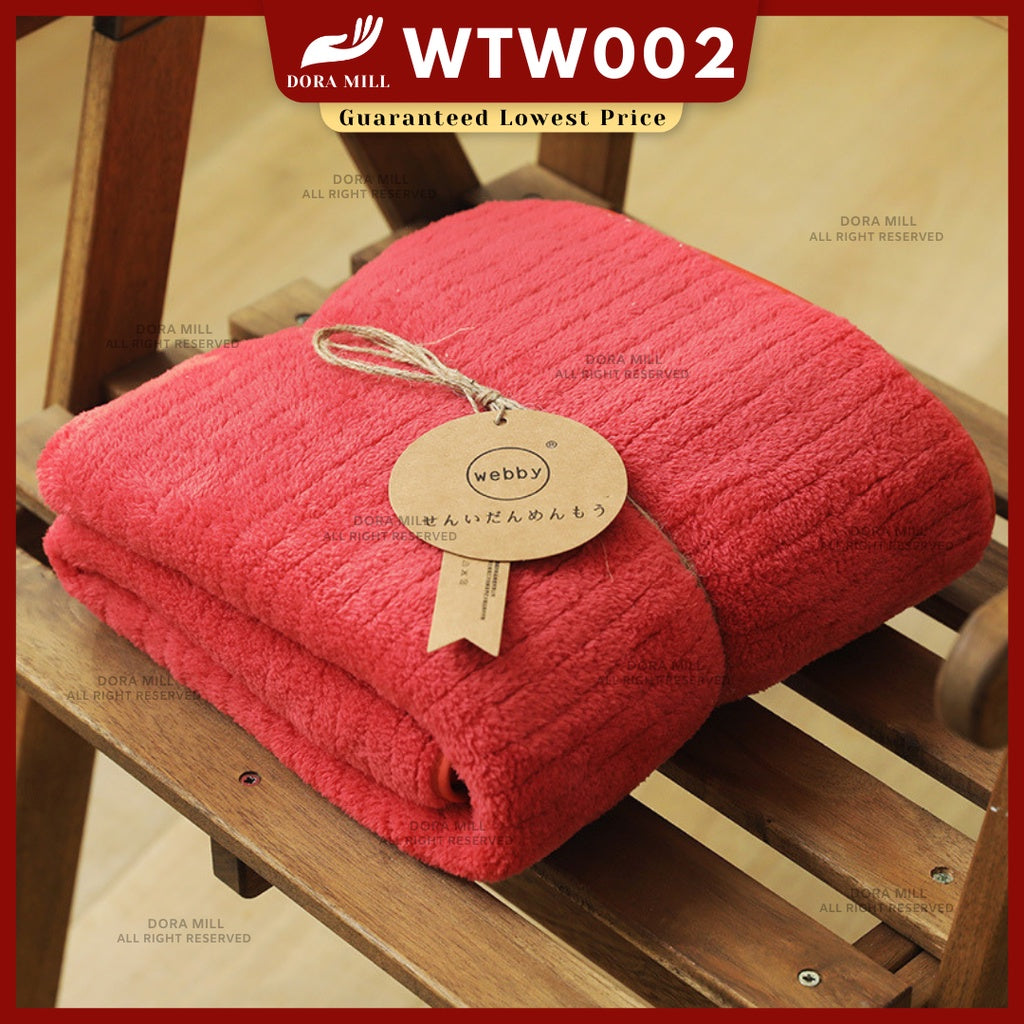 Dora Mill Soft Microfiber Coral Velvet Bath Towel -   Suitable for Children and Adult / Quick Drying & Strong Absorbent #WTW