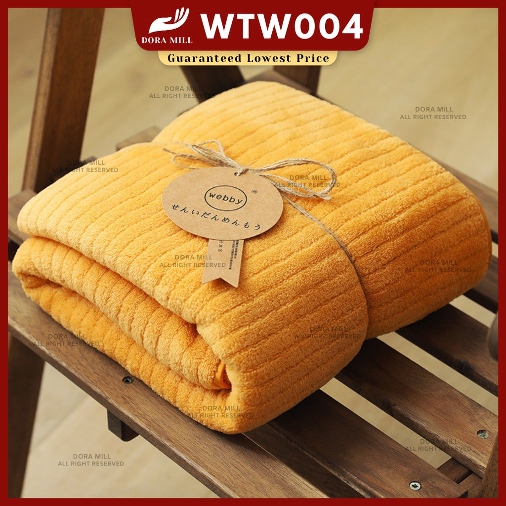 Dora Mill Soft Microfiber Coral Velvet Bath Towel -   Suitable for Children and Adult / Quick Drying & Strong Absorbent #WTW