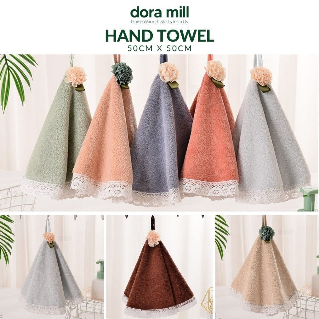 DORAMILL Hand Towel Hanging Hand Towel Kitchen Kitchen Towel Cotton Tuala Dapur Bundle Murah #WTG