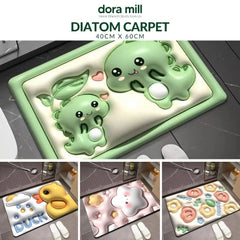 Dora Mil 3D Cartoon Bathroom Non Slip  Diatom Mud Floor Mat/Carpet – Anti Slip & Quick-Dry Comfort Carpet #WCV