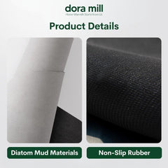 Dora Mill Non Slip Kitchen Diatom Mud Dish Drying Mat – Kitchen Countertop/Table Use #WCY
