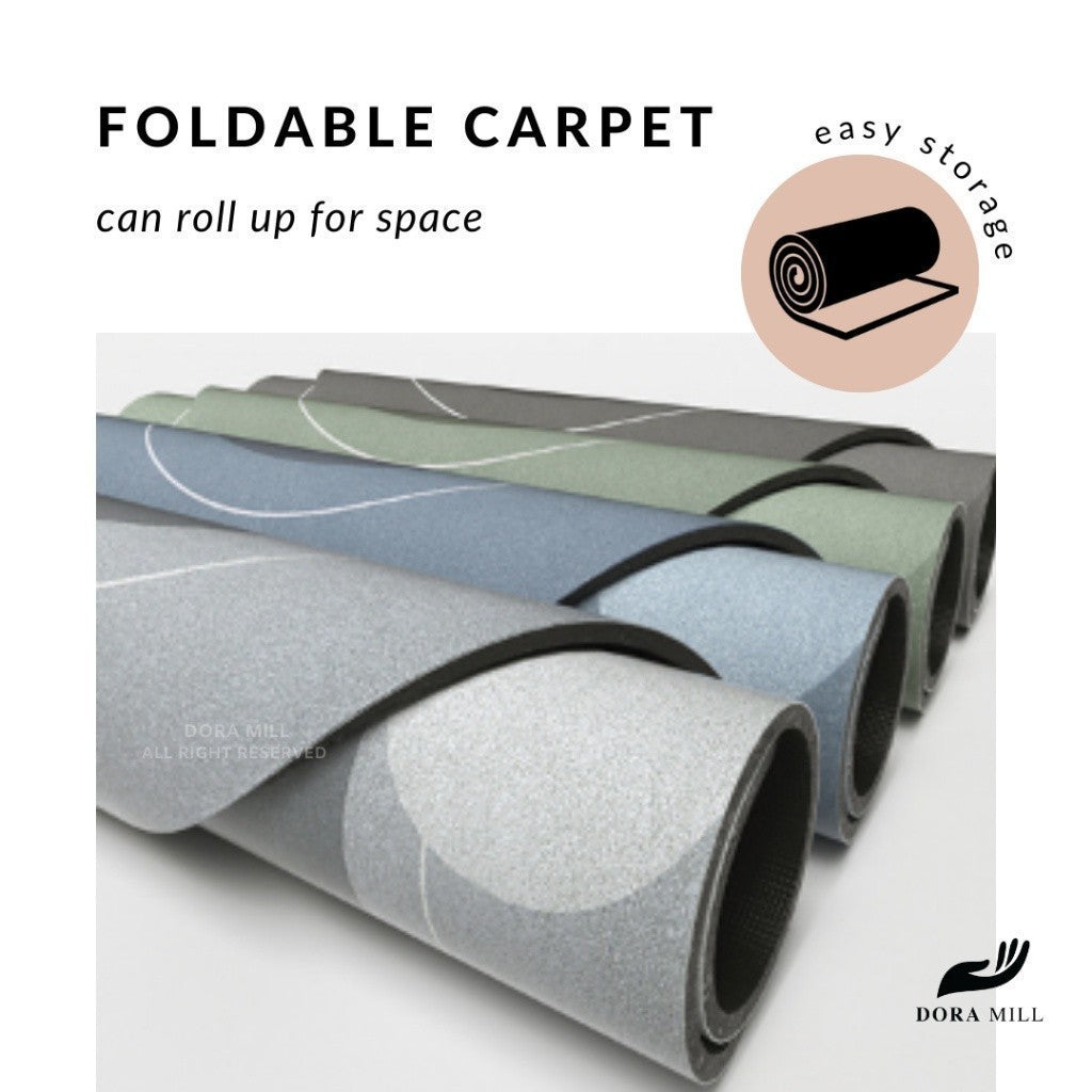 DORAMILL Water Absorbent Anti-Slip Diatom Mud Pad Carpet Floor Mat Non-Slip Kitchen Bathroom Mat WCT