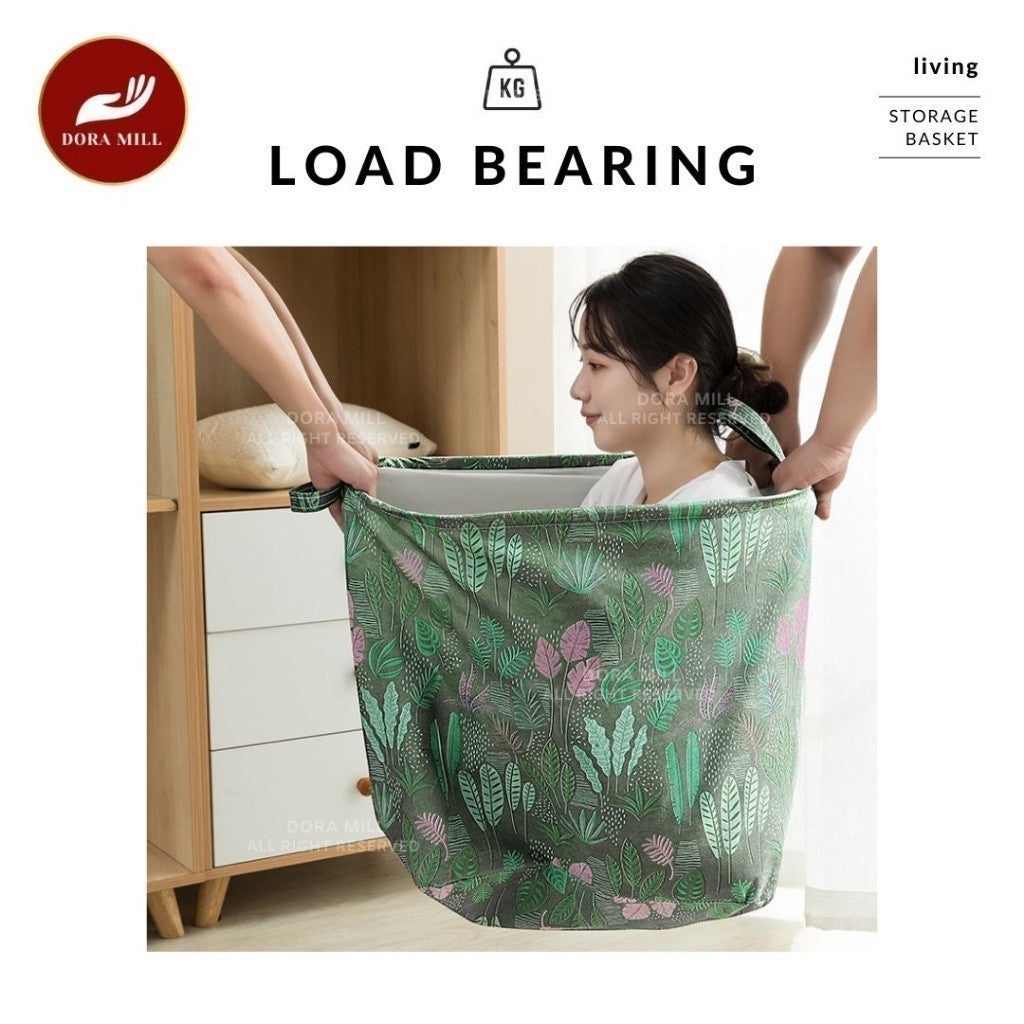 DORAMILL Foldable Laundry Basket Storage Box Waterproof Large Square Bag Big Laundry Basket 106L#ASD