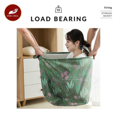 DORAMILL Foldable Laundry Basket Storage Box Waterproof Large Square Bag Big Laundry Basket 106L#ASD