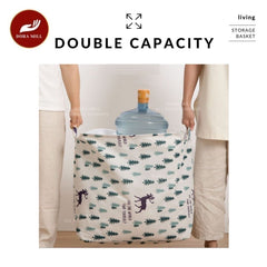 DORAMILL Foldable Laundry Basket Storage Box Waterproof Large Square Bag Big Laundry Basket 106L#ASD