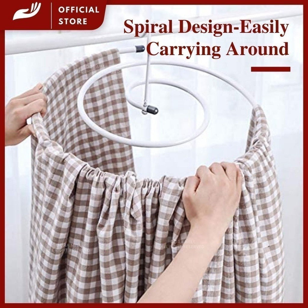 Penyangkut Cadar Lingkaran Dora Mill – Penyusun Pakaian/Cadar Tempat Tidur Mudah Digantung &amp; Jimat Ruang #HHA
