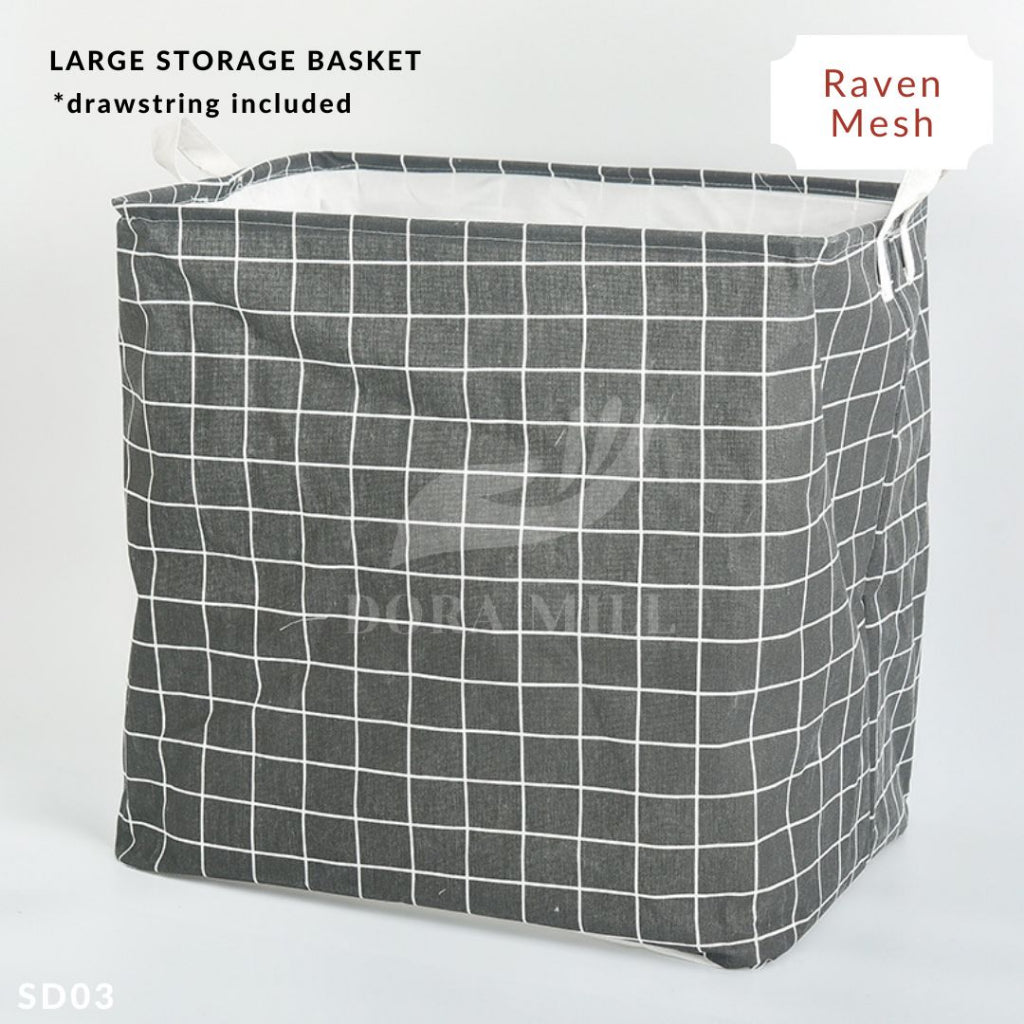 DORAMILL Foldable Laundry Basket Storage Box Waterproof Large Square Bag Big Laundry Basket 106L#ASD