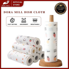 Gulungan Tuala Kertas Pinggan Piring Dapur Dora Mill – Gulungan Pembersih Pelbagai Guna #WCC