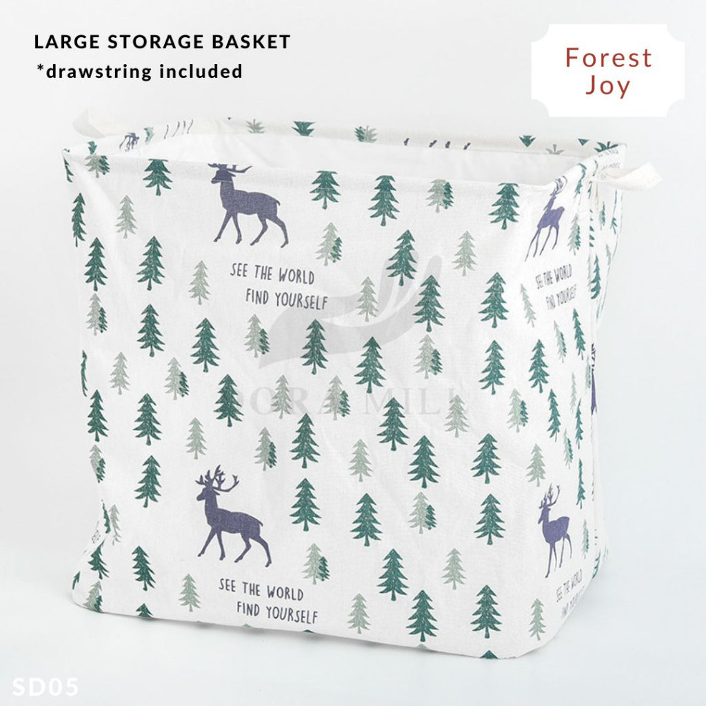 DORAMILL Foldable Laundry Basket Storage Box Waterproof Large Square Bag Big Laundry Basket 106L#ASD