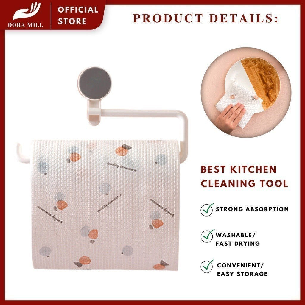 Gulungan Tuala Kertas Pinggan Piring Dapur Dora Mill – Gulungan Pembersih Pelbagai Guna #WCC
