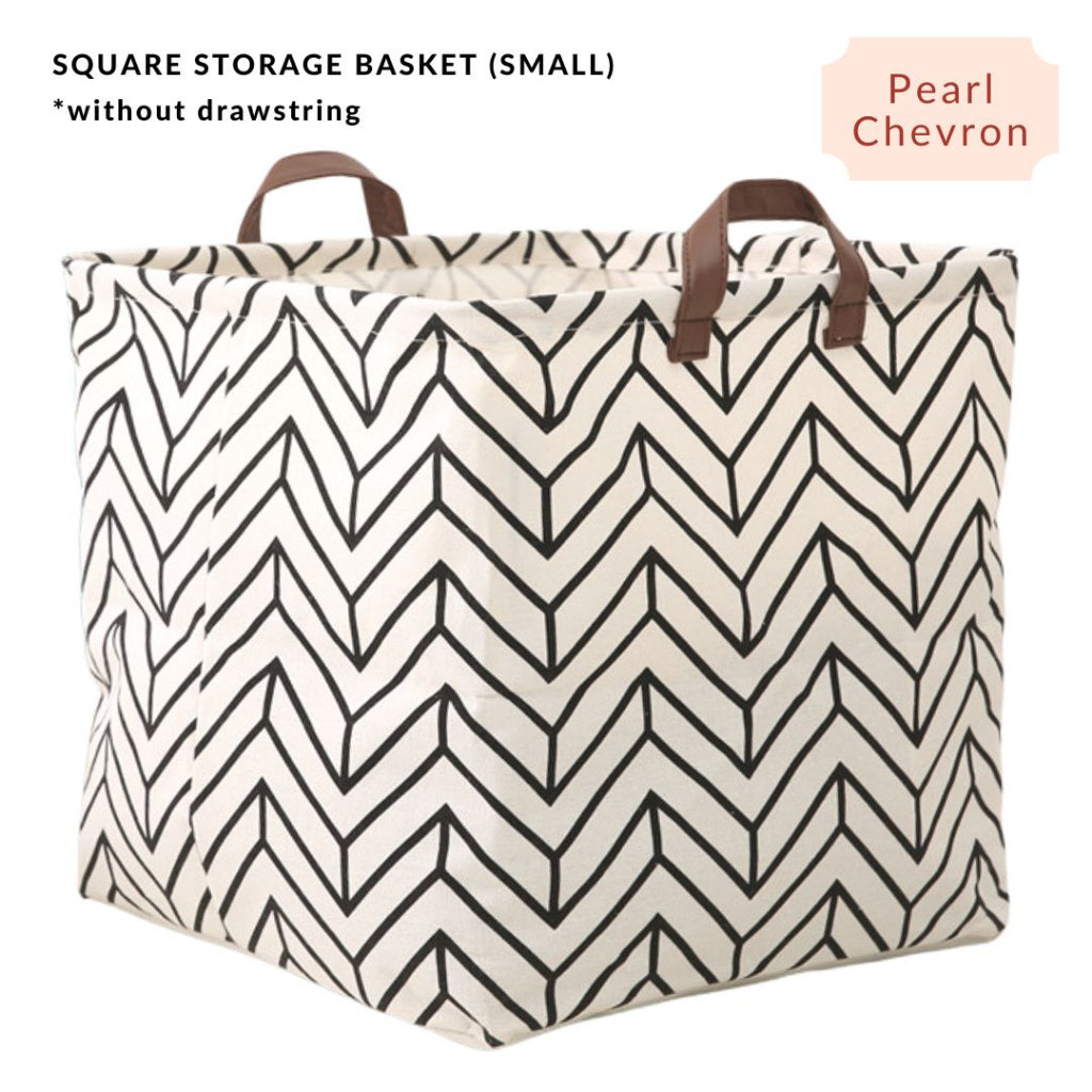 Kotak Penyimpanan Boleh Lipat Linen Kapas Kalis Air Dora Mill – Pengatur Storan Rumah #ASC 