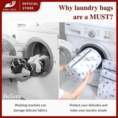 Dora Mill Laundry Washing Net Bags – Innerwear & Clothes Laundry Wash Bags Protection Set #WLA