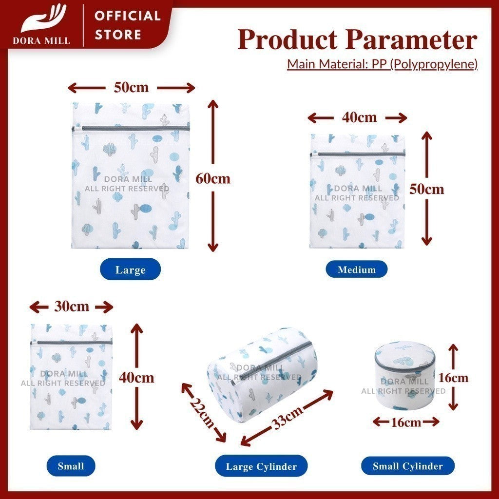 Dora Mill Laundry Washing Net Bags – Innerwear & Clothes Laundry Wash Bags Protection Set #WLA