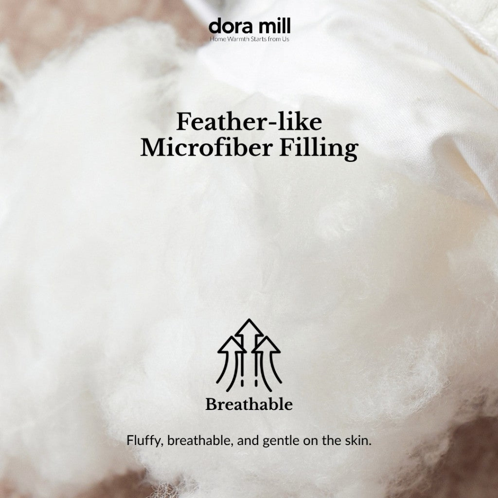 Dora Mill Firm Knitted Jacquard Cervical Pillow – Ergonomic & Hotel-Style & Soft Support (1300G) #APO