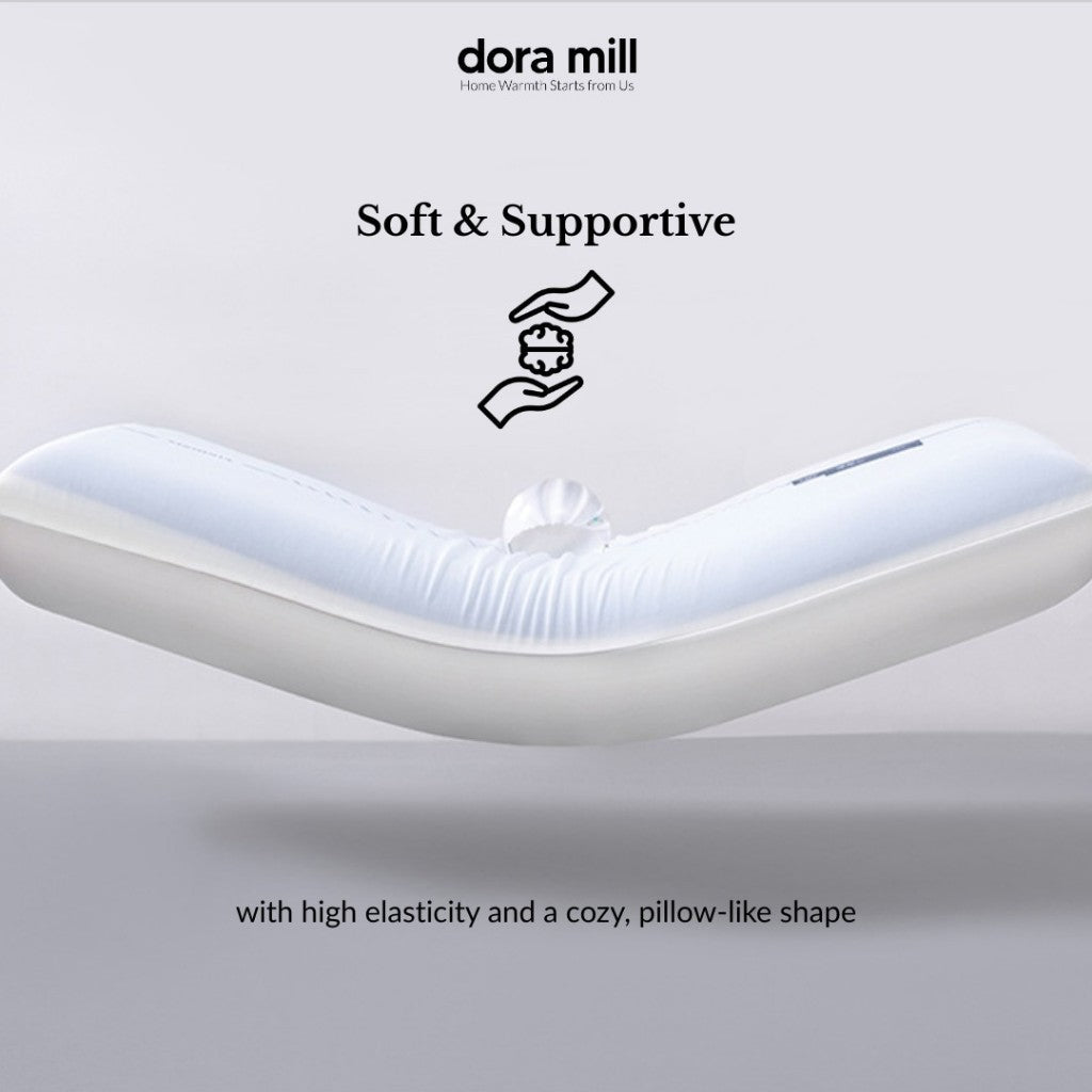 Dora Mill Ergonomic Cold Surface Memory Foam Pillow – Pain Relief Neck Support Pillow #APQ