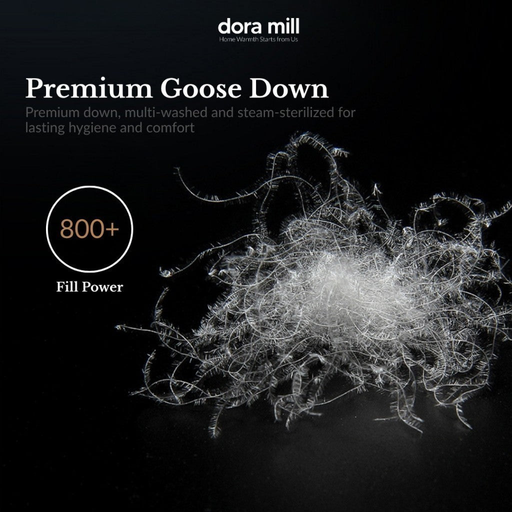 Bantal Bawah Angsa Hotel Mewah Dora Mill Ultra Lembut – 1300G #APL