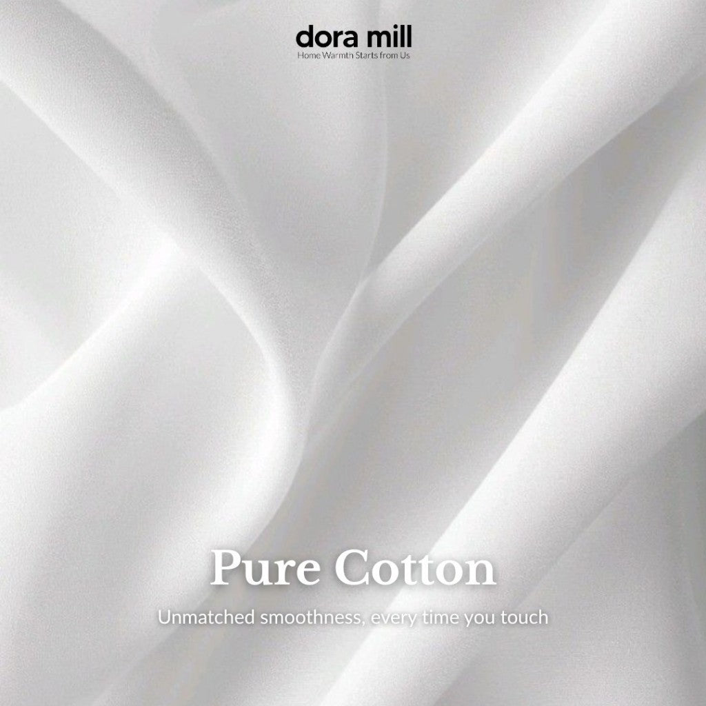 Dora Mill Luxury Feather Silk Pillow - Pain Relief Neck Support Pillow 1000G #APN