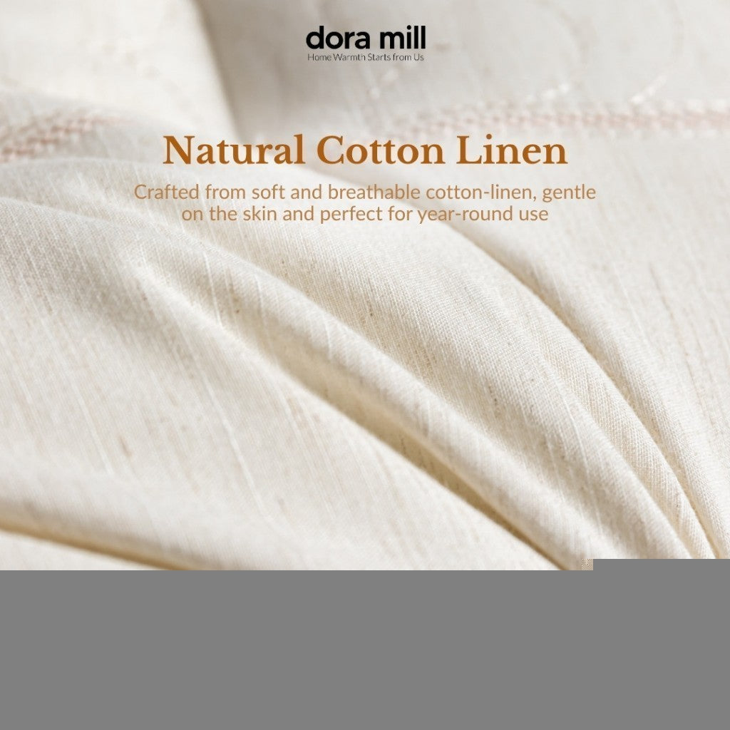 Dora Mill Cotton Ergonomic Neck Support Pillow - Firm Neck Support Pillow 1300G #API