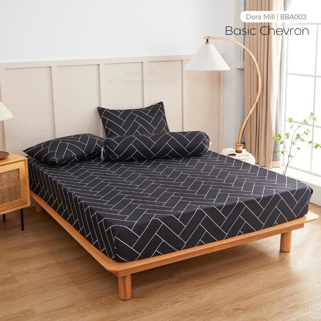 Dora Mill Classic Series Aloe Cotton Fitted Bedsheet with Pillow & Bolster Case #BBA