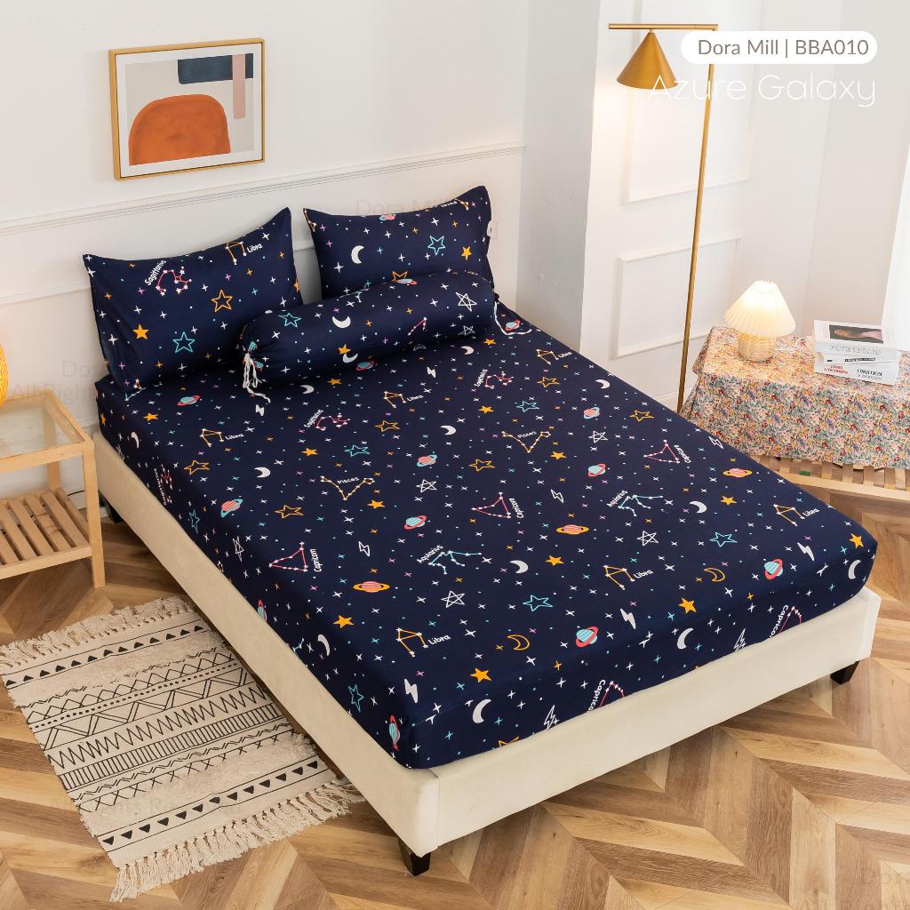 Dora Mill Classic Series Aloe Cotton Fitted Bedsheet with Pillow & Bolster Case #BBA