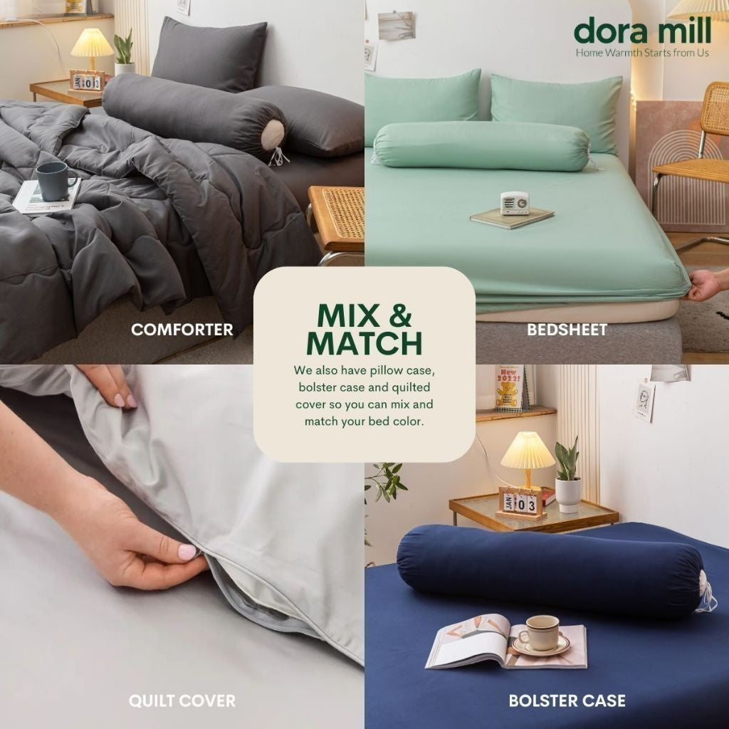 Dora Mill Plain Series Aloe Cotton Pillow Case – Soft & Skin-Friendly Comfort #ACD