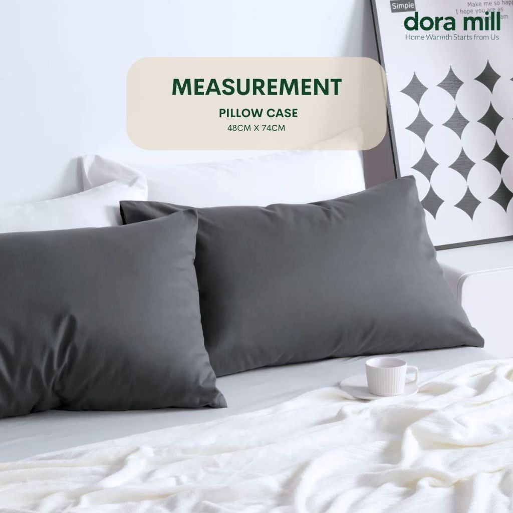 Dora Mill Plain Series Aloe Cotton Pillow Case – Soft & Skin-Friendly Comfort #ACD