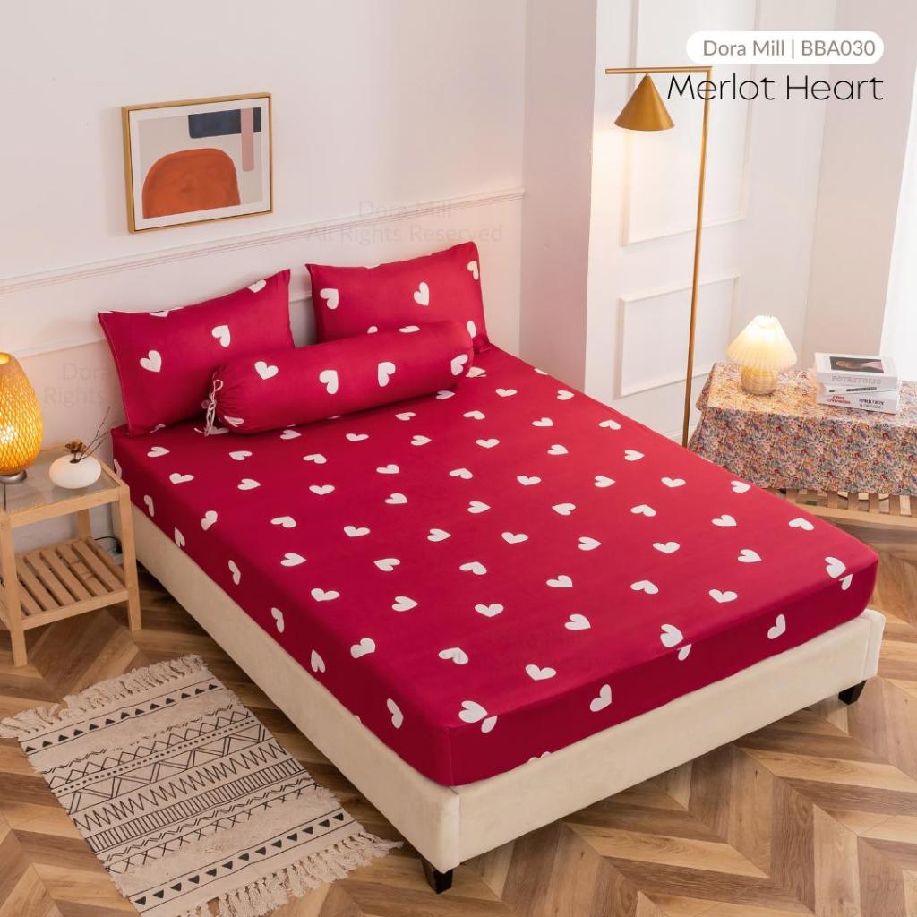 Dora Mill Classic Series Aloe Cotton Fitted Bedsheet with Pillow & Bolster Case #BBA