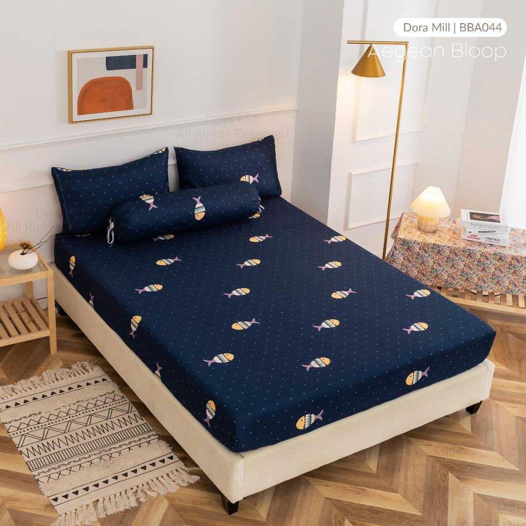 Dora Mill Classic Series Aloe Cotton Fitted Bedsheet with Pillow & Bolster Case #BBA