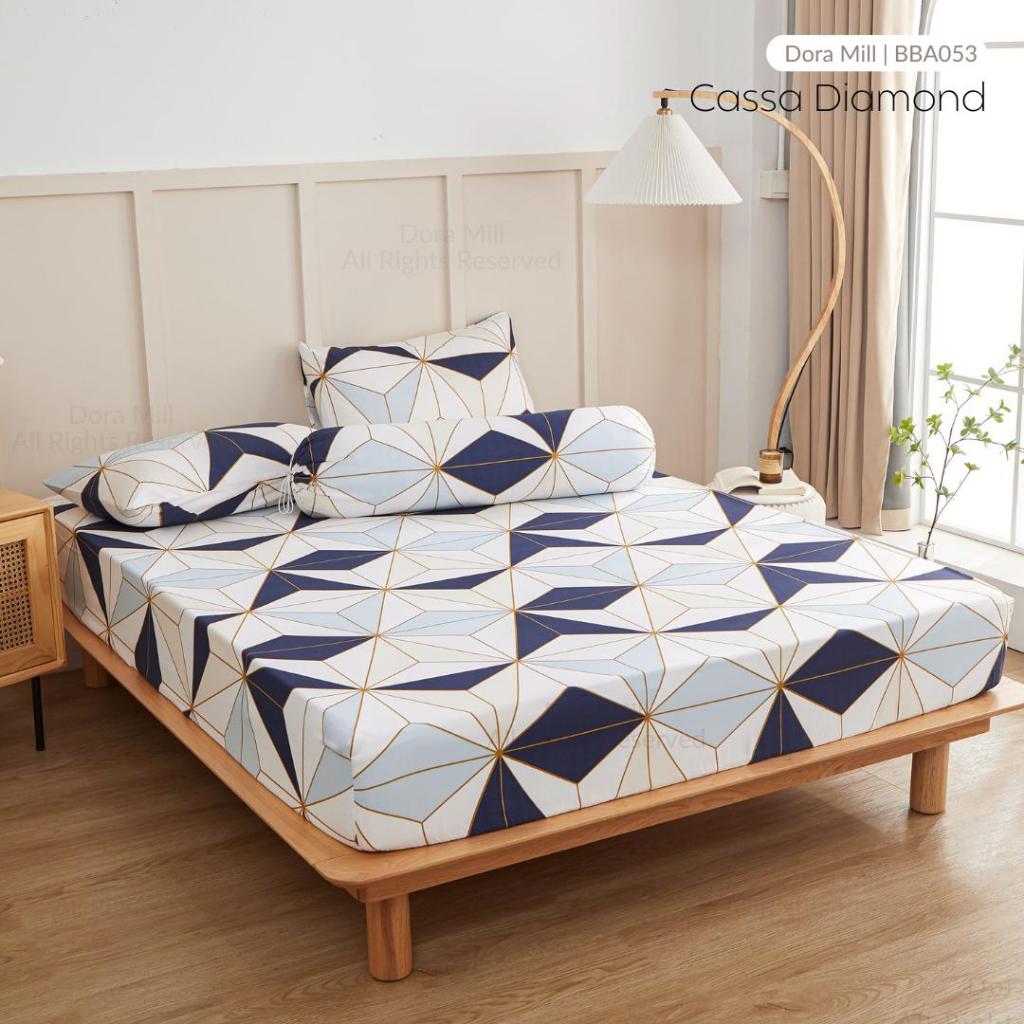 Dora Mill Classic Series Aloe Cotton Fitted Bedsheet with Pillow & Bolster Case #BBA