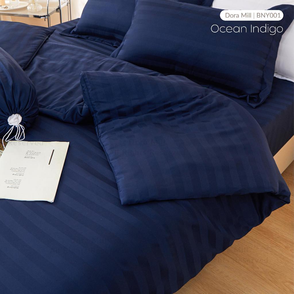 Dora Mill 3cm Stripe Hotel Collection Quilt Cover – Elegant Cotton Linen Duvet Cover with Satin Finish #BNY