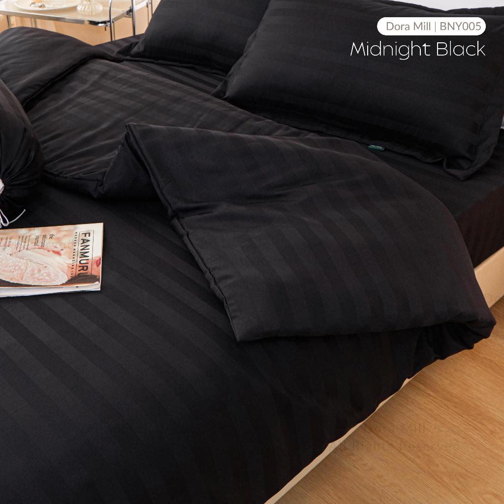 Dora Mill 3cm Stripe Hotel Collection Quilt Cover – Elegant Cotton Linen Duvet Cover with Satin Finish #BNY