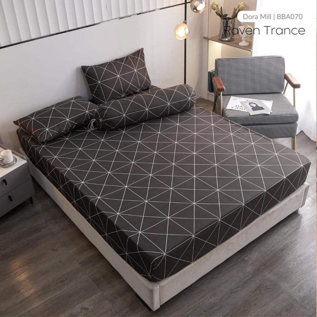 Dora Mill Classic Series Aloe Cotton Fitted Bedsheet with Pillow & Bolster Case #BBA