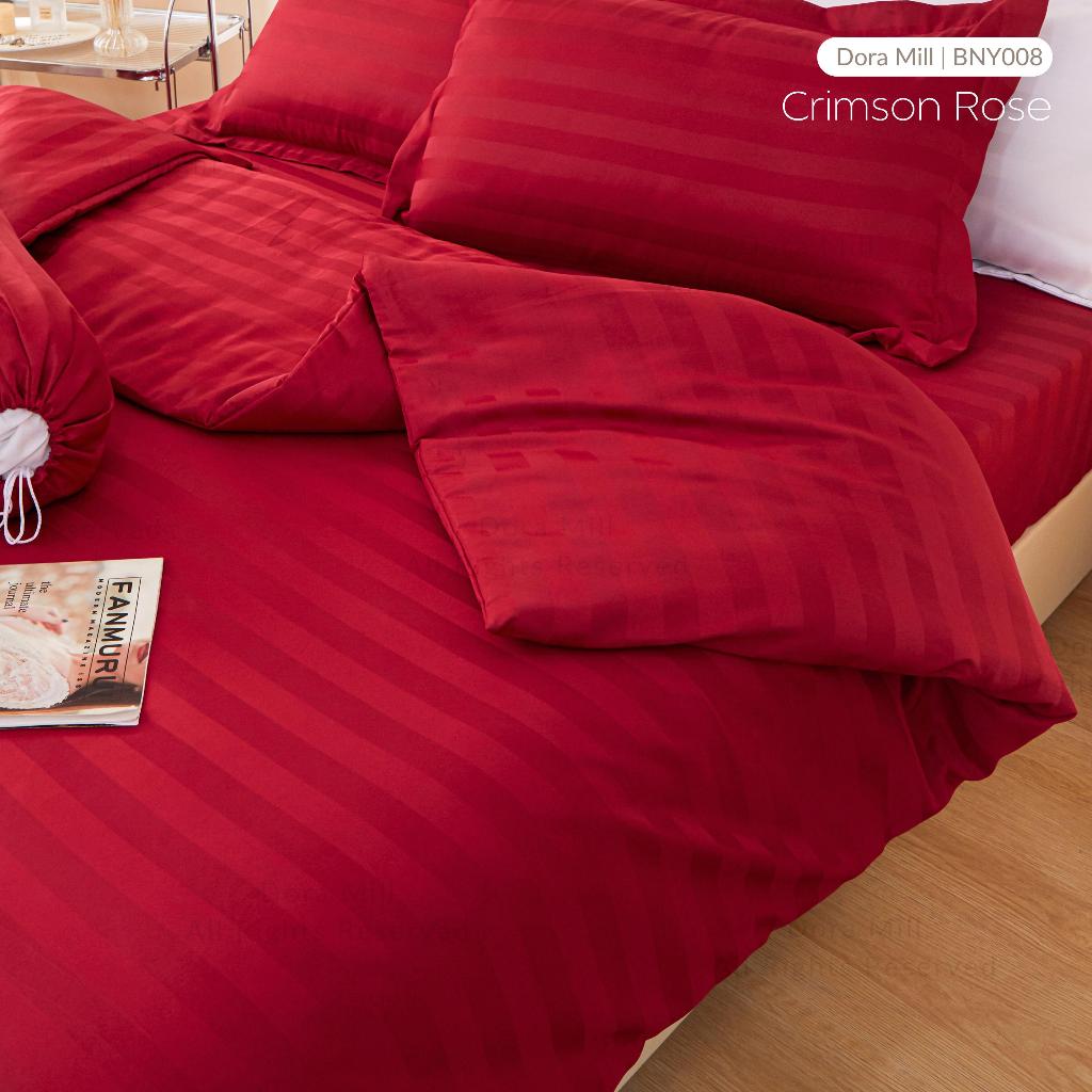 Dora Mill 3cm Stripe Hotel Collection Quilt Cover – Elegant Cotton Linen Duvet Cover with Satin Finish #BNY