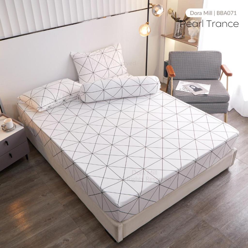 Dora Mill Classic Series Aloe Cotton Fitted Bedsheet with Pillow & Bolster Case #BBA