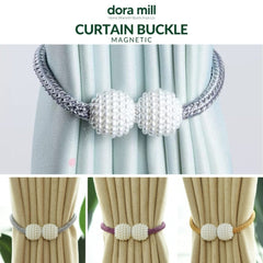 Dora Mill Curtain Magnet Buckle Strap – Easy Tieback/ Curtain Tassels #RMB