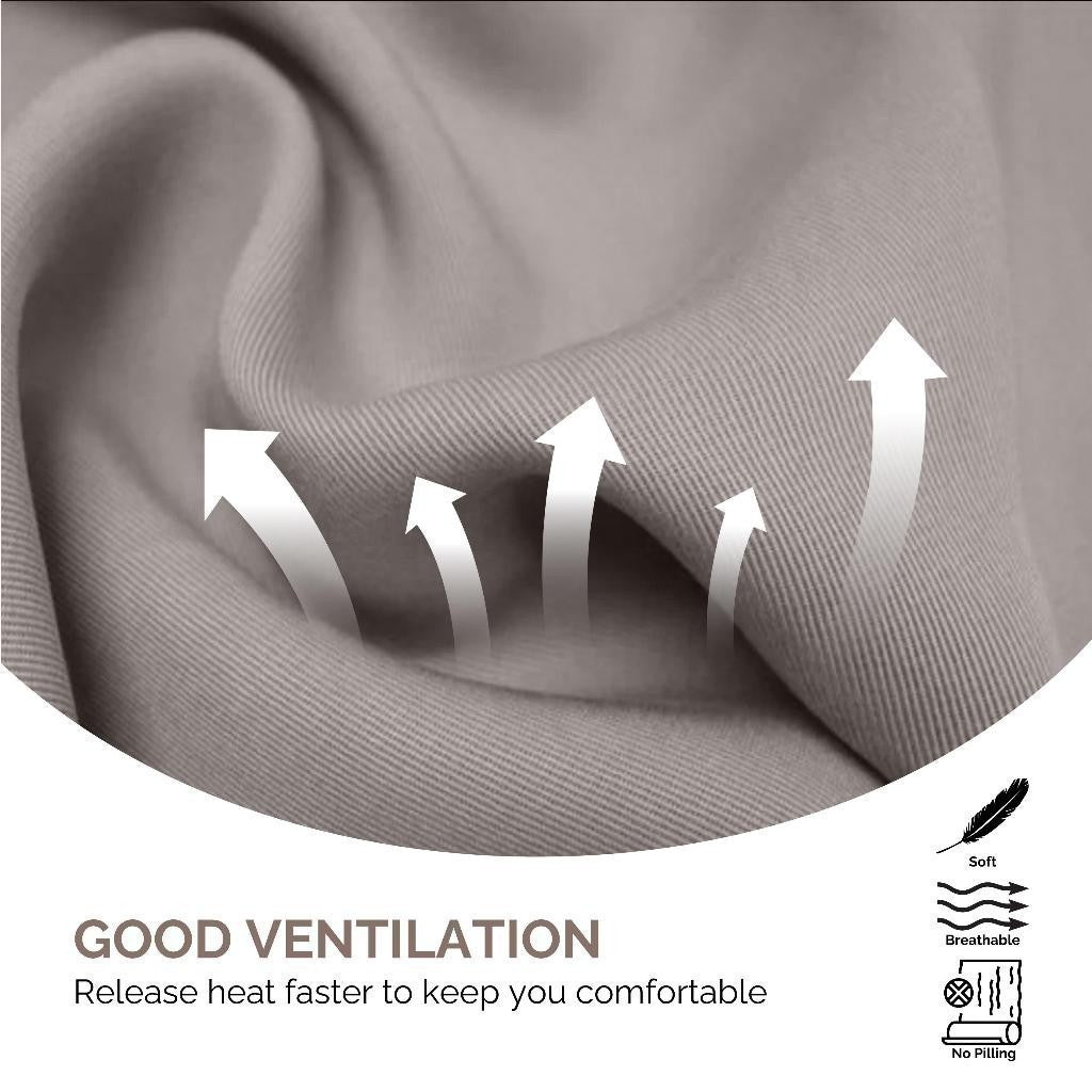 Dora Mill Plain Series Aloe Cotton Bedsheet with Bolster Case – Super Single / Queen #BBS