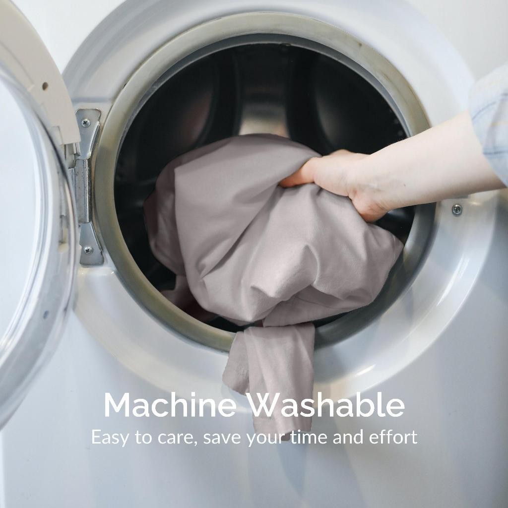 Dora Mill Plain Series Aloe Cotton Bedsheet with Bolster Case – Super Single / Queen #BBS