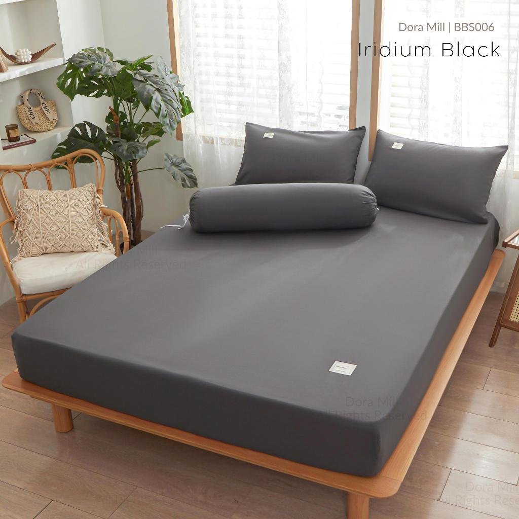 Dora Mill Plain Series Aloe Cotton Bedsheet with Bolster Case – Super Single / Queen #BBS