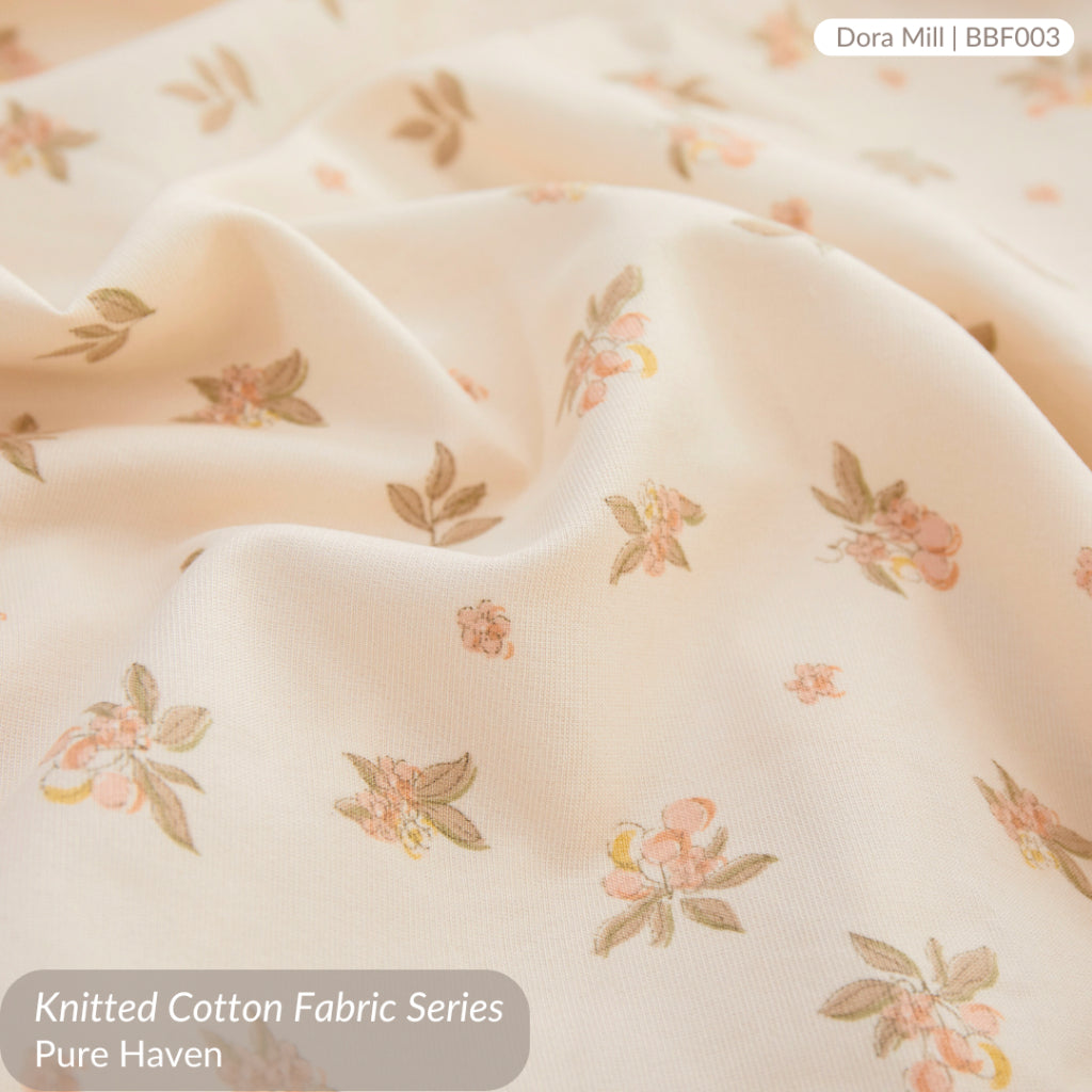 Knitted Cotton Fitted Bedsheet set w/Pillow case & Bolster case