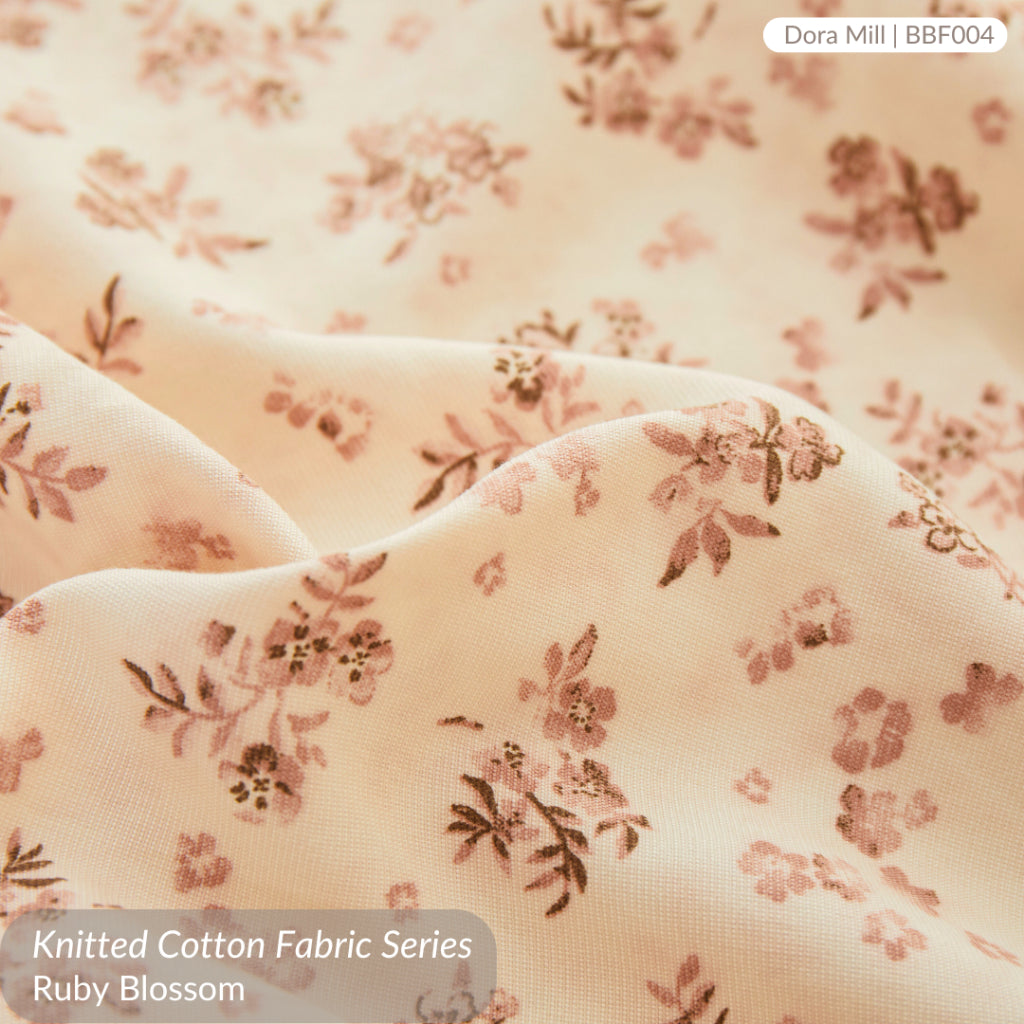 Knitted Cotton Fitted Bedsheet set w/Pillow case & Bolster case